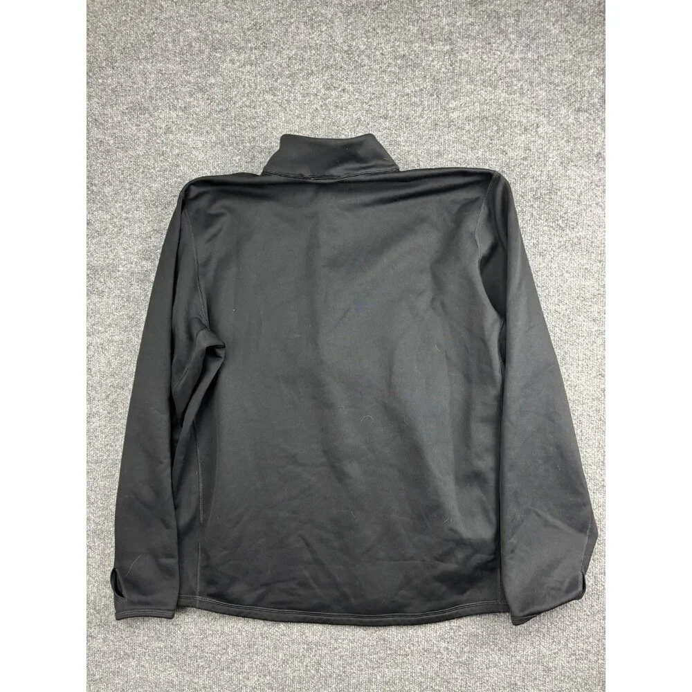 The North Face Sweatshirt‎ Mens XL Black 1/4 Zip Fleece Pullover Thermal Logo